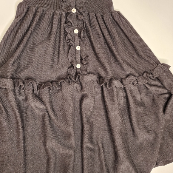 Marc Jacobs Buttondown Ruffle Drop Waist Victorian Witchy Sweater Dress Sz XS - Picture 6 of 12